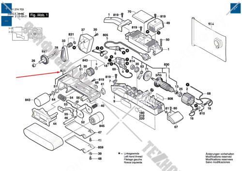 Корпус шлифмашины GBS 75 AE BOSCH (2605190900) купить в сервисном центре Технопрофиль фото 2