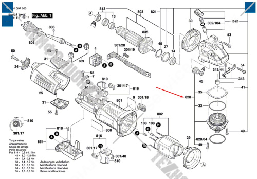 Опорный фланец к GWS 11-125 CIE/ GWS 1000/ GWS 12-125 CIE/ GWS 13-125 CIE BOSCH (1607000E1D) купить в сервисном центре Технопрофиль фото 4