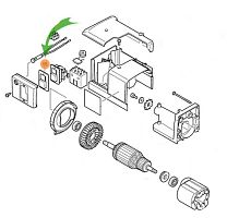 Крышка пылесборника к рейсмусу 2012NB MAKITA (414301-4) купить в сервисном центре Технопрофиль