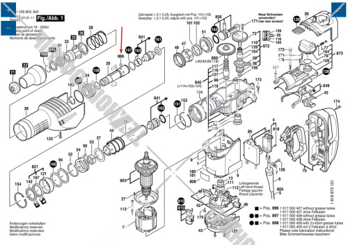Комплект роликов к GBH 7-46 DE BOSCH (1617000406) купить в сервисном центре Технопрофиль фото 3