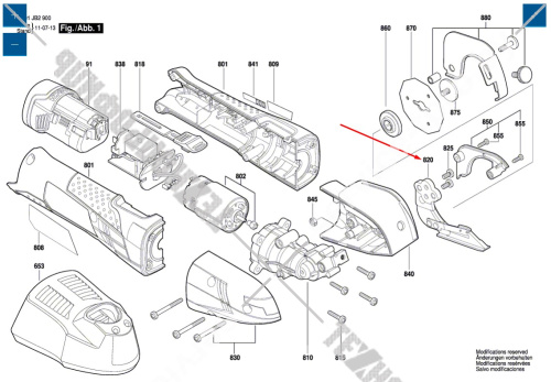 Нижний нож к ножницам GUS 12V-300 BOSCH (1619PA2330) купить в сервисном центре Технопрофиль фото 3