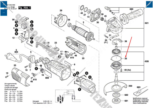 Выравнивающая шайба для PWS BOSCH (2609002210) купить в сервисном центре Технопрофиль фото 2