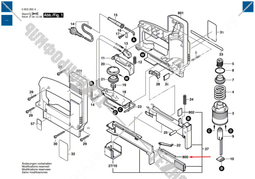 Пружина растяжения к PTK 23 E BOSCH (1609203P24) купить в сервисном центре Технопрофиль фото 2