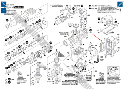Собачка к GBH 11 DE BOSCH (1612026084) купить в сервисном центре Технопрофиль фото 4