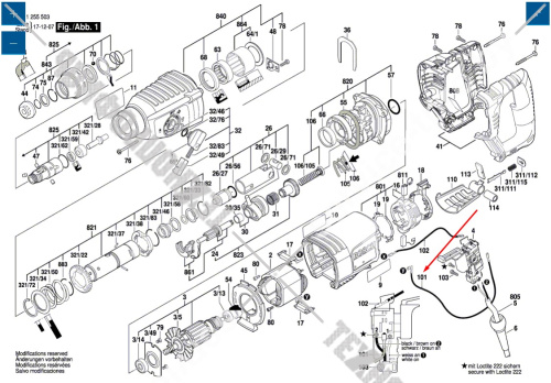 Кабель сетевой__GBH 2-26 DBR / GBH 2-28 L купить в сервисном центре Технопрофиль фото 2