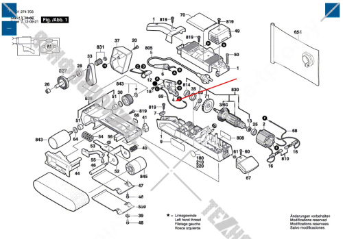 Выключатель шлифовальной машины Bosch GBS 75 AE (0601274708) 2607200384 купить в сервисном центре Технопрофиль фото 2