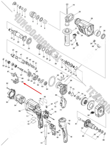 Изменяющая пластина А к перфоратору HR2650 / HR2653 / DHR282 / HR002G MAKITA (347229-0) купить в сервисном центре Технопрофиль фото 2
