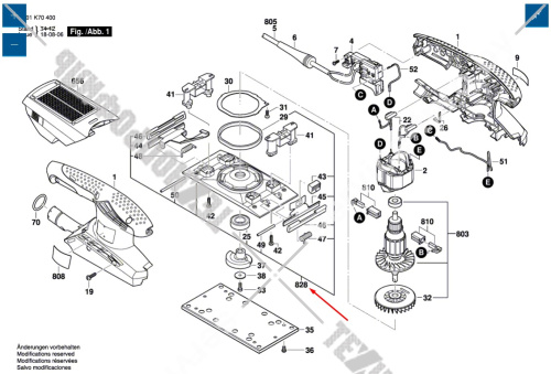 Качающаяся плита к GSS 23 A BOSCH (2609199066) купить в сервисном центре Технопрофиль фото 2