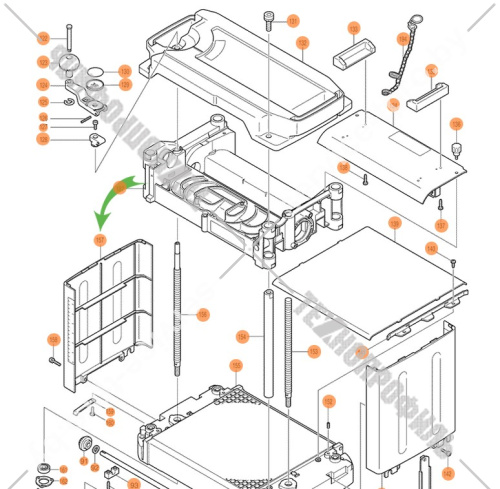 Крышка корпуса к рейсмусу 2012NB MAKITA (151886-6) купить в сервисном центре Технопрофиль фото 2