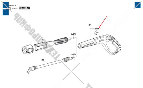 Ограничитель поддона к мойке AQUATAK CLIC 125 / 135 / 140 BOSCH (F016F03988) купить в сервисном центре Технопрофиль фото 2