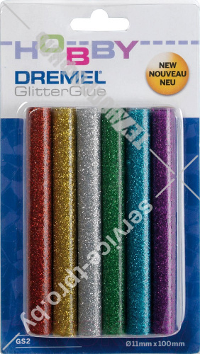 (GS2) Клеевые стержни цветные 11 мм (12 шт) Dremel (26150GS2JA) купить в сервисном центре Технопрофиль