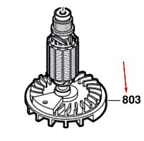 Ротор эксцентриковой шлифовальной машины Bosch GEX 270 A (060137A004) 2604010985 купить в сервисном центре Технопрофиль