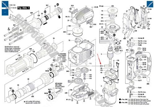 Подшипник к бетонолому GSH 16-30 BOSCH (1617000481) купить в сервисном центре Технопрофиль фото 3