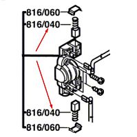 Угольные щетки ударной дрели Bosch PSB 680-2 RE (0603161708) 2604321916 купить в сервисном центре Технопрофиль