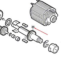 Колесо цилиндрическое к GSB 18-2 RE / PSB 750-2 RE BOSCH (2606317083) купить в сервисном центре Технопрофиль