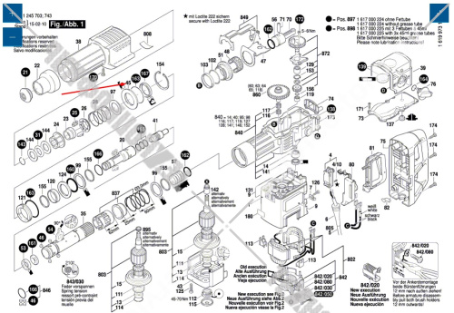 Кольцо промежуточное к GBH 11 DE BOSCH (1610290032) купить в сервисном центре Технопрофиль фото 2