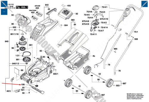 Крышка подшипника к газонокосилке ROTAK 32 / ARM 32 BOSCH (F016L66689) купить в сервисном центре Технопрофиль фото 4