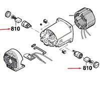 Комплект угольных щеток к GTS 10 J / GTS 10 XC BOSCH (2610018332) купить в сервисном центре Технопрофиль