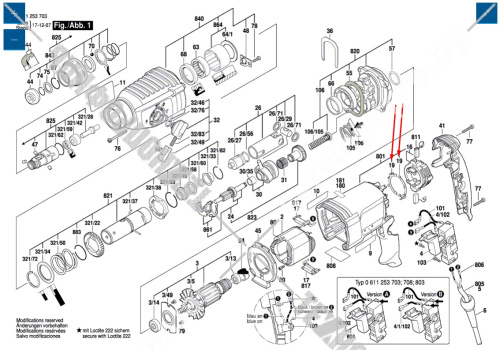 Коммутационный контакт к GBH 2-26DRE/DFR 2400/2600 BOSCH (1611329024) купить в сервисном центре Технопрофиль фото 4