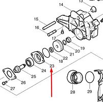 Корпус подшипника к SP6000 / DSP601 / CA5000 MAKITA (318088-9) купить в сервисном центре Технопрофиль