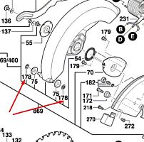 Стопорное кольцо к GCM10/12 SD BOSCH (2610990521) купить в сервисном центре Технопрофиль