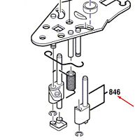 Рычаг натяжения ленты к PVS 300 AE / GVC 350 AE BOSCH (2601990901) купить в сервисном центре Технопрофиль