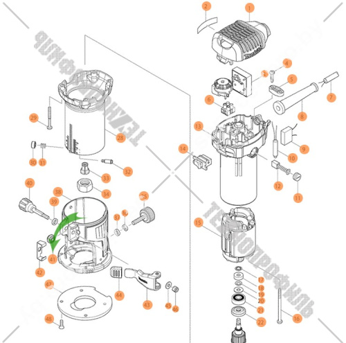 Прямозубая шестерня к фрезеру RT0700C / DRT50 MAKITA (227262-7) купить в сервисном центре Технопрофиль фото 2