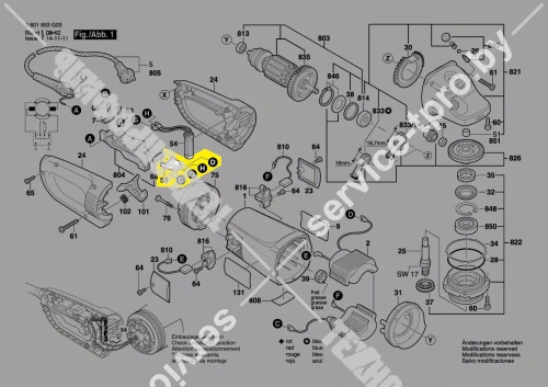 Корпус контактов__GWS 20...26-230 H / JH купить в сервисном центре Технопрофиль