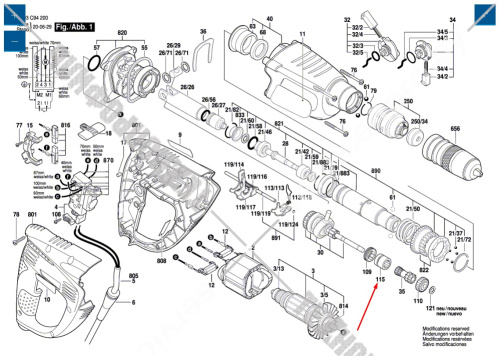 Деталь включения__PBH 2900 RE / PBH 3000 FRE / PBH 3000-2 FRE купить в сервисном центре Технопрофиль фото 2