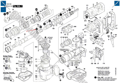 Кольцо перфоратора Bosch GSH 5 CE (3611C21000) 1610210144 купить в сервисном центре Технопрофиль фото 2