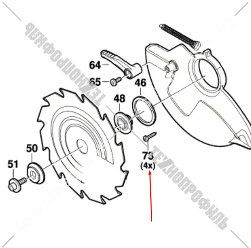 Винт__GKS 160 / GKS 55 GCE  (головка TORX 3 х 10 ST) купить в сервисном центре Технопрофиль