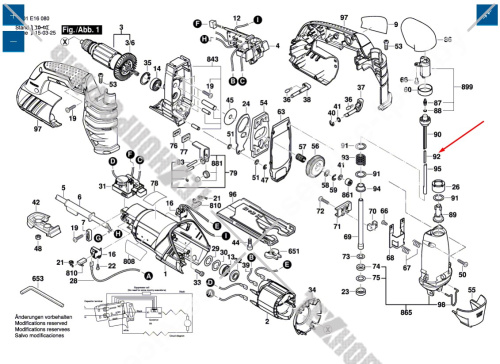 Пружина сжатия к GST 25 Metal BOSCH (2604610040) купить в сервисном центре Технопрофиль фото 2