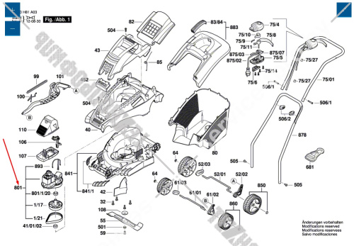 Двигатель газонокосилки Bosch ROTAK 37 (3600HA4100) F016103595 купить в сервисном центре Технопрофиль фото 6