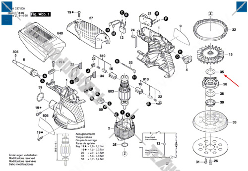 Открытый диск к GEX 125-1 AE BOSCH (2609110724) купить в сервисном центре Технопрофиль фото 2