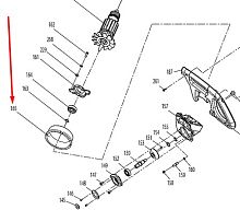 Кольцо резиновое к LS1018L MAKITA (JM23100168) купить в сервисном центре Технопрофиль