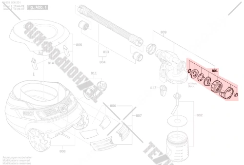 Сопло__PFS 105 E  (комплект) (1600A000YA) купить в сервисном центре Технопрофиль