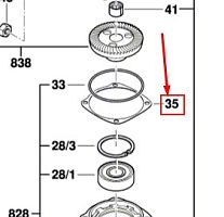Регулировочное кольцо 0,1 мм к GWS BOSCH (1619P02821) купить в сервисном центре Технопрофиль