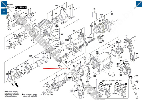 Амортизатор подшипника перфоратора Bosch GBH 2-26 DRE (0611253708) 1610502016 купить в сервисном центре Технопрофиль фото 4