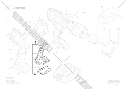 Электронный модуль__GSR 14,4 VE-2-LI / GSB 14,4 VE-2-LI (1607233514) купить в сервисном центре Технопрофиль