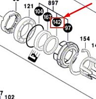 Фетровое кольцо к GBH 4-32 DFR BOSCH (1610205012) купить в сервисном центре Технопрофиль