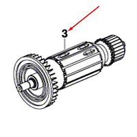 Якорь к плиткорезу GDC 125 BOSCH (F000605231) купить в сервисном центре Технопрофиль