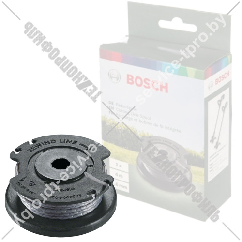 Шпулька для EasyGrassCut (1.6 мм / 4 м) BOSCH (F016800569) купить в сервисном центре Технопрофиль