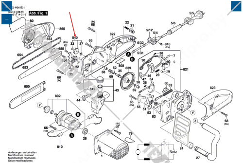 Звездочка цепи пилы Bosch AKE 35-19 S (3600H36E01) 1607000885 купить в сервисном центре Технопрофиль фото 5