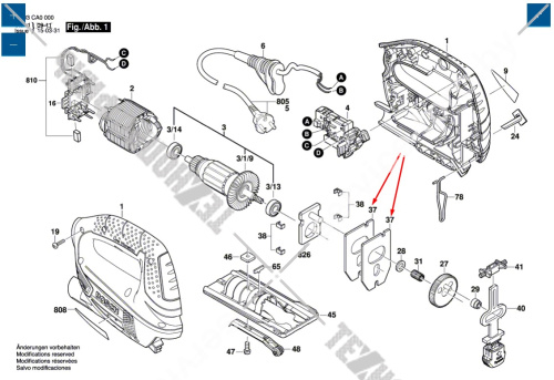 Противовес лобзика Bosch PST 650 (3603CA0700)  2609002128 купить в сервисном центре Технопрофиль фото 5