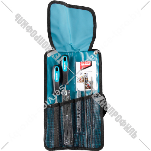 Набор для заточки цепи (3 напильника с ручками, шаблон, сумка) MAKITA (D-72154) купить в сервисном центре Технопрофиль