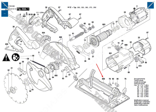 Плита основания к GKS 190 BOSCH (1619P06391) купить в сервисном центре Технопрофиль фото 2