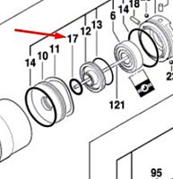 Кольцо  уплотнительное к 550 WATT-SERIE BOSCH (2600210004) купить в сервисном центре Технопрофиль