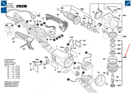 Опорный фланец болгарки УШМ Bosch GWS 24-230 JB (0601854908) 1607000C05 купить в сервисном центре Технопрофиль фото 5