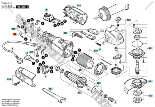 Угольные щетки к Skil 9455, Skil 9475 BOSCH (2610Z00633) купить в сервисном центре Технопрофиль