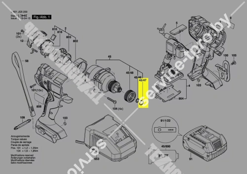 Кольцо жестяное__GDX 18 V-LI купить в сервисном центре Технопрофиль